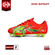 MERAH DHN SPORT - Ortuseight Football Shoes Baby Red Stabilo 28 - 32 Bonus Socks