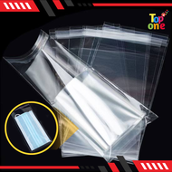 100pcs OPP with Adhesive Clear Plastic Poly Bag (Packaging for Mask, Cards, Liptints, Stickers, etc)