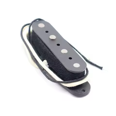 4 String Guitar Bass Pickup Alnico 5 Magnet Fiber Bobbin for TL Bass Electric Guitar Black