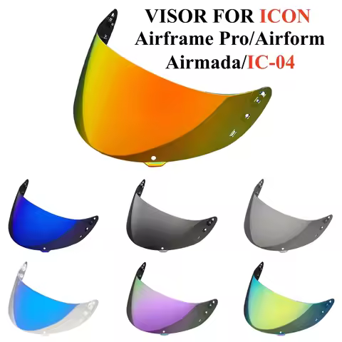 IC04 Helmet Visor for ICON Airframe Pro Airform Airmada Face Shield Lens Moto Casco Visera Windproof
