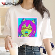 T-Shirt oversize ahegao Top Men's Beautiful To Travel Wear Sports Shirt Plain Korean New Arrivals