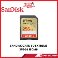 SANDISK CARD SD EXTREME 256GB 180MB (SDSDXVV-256G-GNCIN)