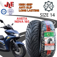 JLE Tyre Scooter 14 Nova160 Tires Scooter Tayar Nova 160  Tyre Tubeless 100 80 14 120 70 14 Tayar