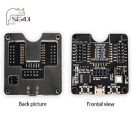 1 PCS ESP8266 Test Rack Module Programmer Black Support ESP-01 01S 12 ESP32-C3-12F Multi-Function Po