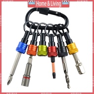 ci 6Pcs Bit Holder Gadgets Drill Bit Holder 1 4 Drill Bit Holder Keychains