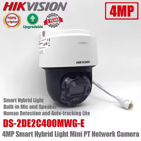 Original Hikvision DS-2DE2C400MWG-E 4MP IR PoE Auto-tracking Two Way Audio Smart Hybrid Light PTZ Ne