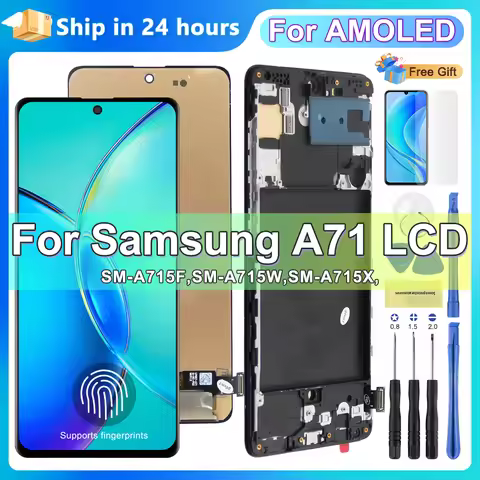 A71 Display Screen Replacement, for Samsung Galaxy A71 A715 A715F Lcd Display Digital Touch Screen w