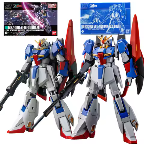Bandai Gundam Model Kit HG 1/144 MSZ-006 Zeta Gundam U.C.0088 Anime Figures Collection Gunpla Mobile