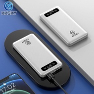 KKSKY Powerbank 30000mAh แท้ fast charge 3.0 พาว์เวอร์แบงค์ 100% LCD With Flash Light พาเวอร์แบงค์ พ