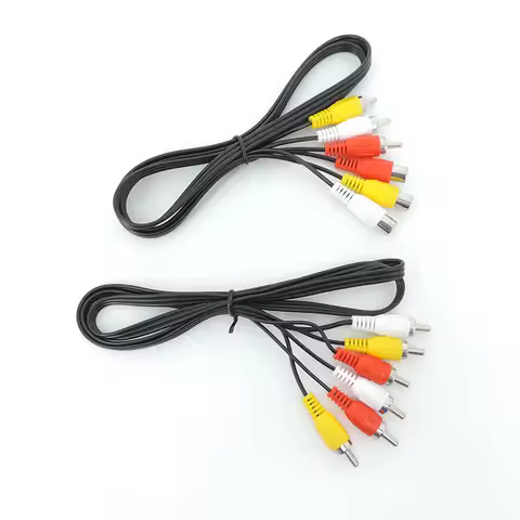 1M/1.5M/3Meter 3 RCA Male to 3 RCA Male female connector Composite Audio Video AV extension Cable Pl