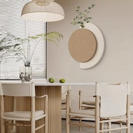 Three-Dimensional Sandstone Living Room Decoration Painting Minimalist Log Style Bedroom Mural Light