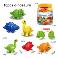Toddler Dinosaur Montessori Toys for 1 2 3 4 Year Kids Alphabet Numbers Matching Toys Preschool Lear