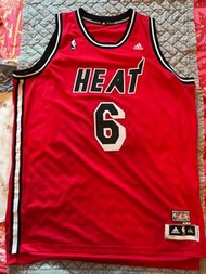 Adidas Classic Miami Heat LeBron James Jersey Size 2XL