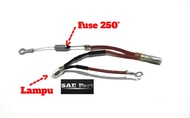 Lampu + Fius Setrika 250°250V240 lengkap lampu