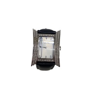 Follie others quartz wrist watch analogues leather SLV BLK SS Direct from Japan Secondhand