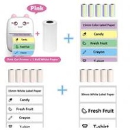Portable Thermal Label Printer - Wireless Label Printer, Mini Sticker Printer With Roll Thermal Labe