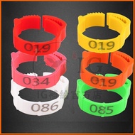 With Invoice 100 Chicken Foot Rings Poultry Inner Diameter 2mm To 2.4cm Flexible 4 Colors