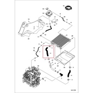 BOBCAT S630 SKID STEER LOADER BOTTOM 5# RADIATOR HOSE