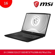 MSI 微星 CreatorPro M16 B13VK-1020TW 16吋 創作者筆電 （i9-13900H/32G/2T SSD/RTX™A3000-8G/Win11Pro）_廠商直送