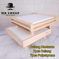 [ 7pcs Dulang Free 7pcs Polystyrene ] Dulang Hantaran kayu / Dulang Hantaran Kayu/ Wooden Tray (DULA
