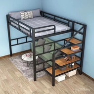 Apartment Upper Bed Lower Table Top Layer Iron Space Iron Art Elevated Under Bed Space Small Apartme