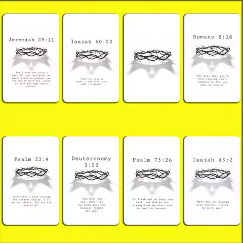 Isaiah Jeremiah Psalm Jesus Bible Card Stickers For Debit Bank Credit Cards Metro Bus Pass Sticker D