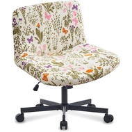 Levoberg Armless Criss Cross Office Desk Chair Cover Slipcovers Printed Vanity Desk Chair Covers Acc