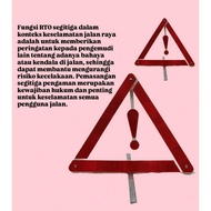 REFLECTOR TRIANGLE / CAR SAFETY TRIANGLE / RTO / EMERGENCY TRIANGLE WARNING SIGN / FOLDABLE HAZARD E