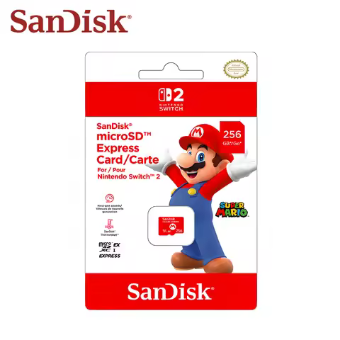 SanDisk microSD Express Card for Switch 2 microSDXC EX Memory Card 256GB Up to 880Mb/s Professional 