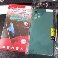 Tempered GLASS+SAMSUNG GALAXY A32 5G SOFTCASE Case