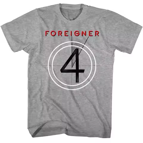 Foreigner 4 Studio Album Men's T-Shirt Cover Art 80s Rock Band Concert