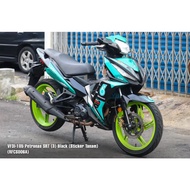 Body Cover Set Rapido VF3i SYM 185 Petronas SRT (3) Black Accessories Motor Malaysia Black Green Blu