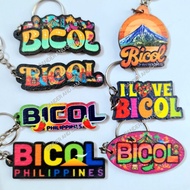 Bicol Colorful Wood Keychain Souvenir
