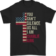 You Can'T Silence Us All I Am Charlie Tribute, Charlie Kirk Shirt Memorial