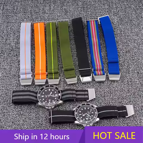 Parachute Elastic Nylon Strap 18/20/22/24mm Suitable for Tudor Ranger Princess Prince Series Outdoor