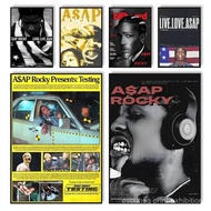 8LEQ Rapper Music Album Asap Rap Rocky Poster HD posters waterproof ideal for living room bedroom ba