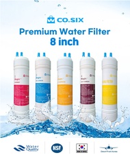 CO.SIX Korea Magic Plus Water 8 inch Filter For Dispenser Purifier Tap System / U type 8 inch / UF Membrane/ Alkaline Cartridge