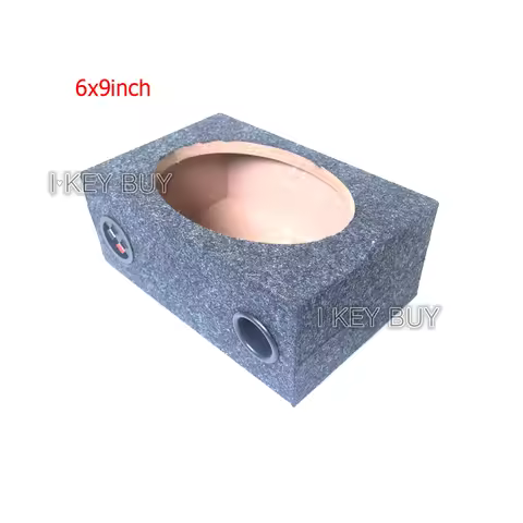 6x9Inch Speaker Empty Cabinet Wooden Box Square MDF Felt Shell Car Modified Subwoofer Passive With T