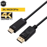 4K 30Mhz Displayport to HDMI-compatible 4K cable adapter 1080P converter cable for HP Dell L.enovo As PC laptop monitor