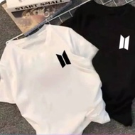 KAOS BASIC BTS TAEHYUNG JIMIN Tshirt BTS SMALL LOGO BAJU BTS KPOP