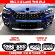 BMW X1 F48 F49 Diamond black Front grille meteor grille M bodykit Car accessories