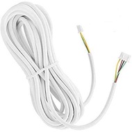 Wired Intercom Cable, 4 core Cable/4-Core Round Flexible Copper Wire for Video Doorbell Intercom Sys