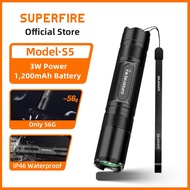 SUPERFIRE S5 3W Strong Flashlight Long Light LED Home Super Bright Waterproof Outdoor Portable Mini 