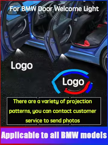 2 Led Car Door Welcome Light Ghost Shadow Projector Logo For BMW 7 5 3 Series E90 E92 M5 F15 F10 F30