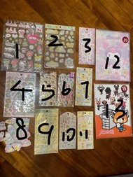 5 [全新低放] 手帳貼紙 sticker 貼紙 Sanrio 三麗鷗 / Sanrio characters/ kuromi / 角落生物 / 角落小夥伴 /sumikko gurashi/ sum