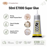 50ml E7000 Super Glue – Fast-Dry Strong Adhesive for Fabric, Jewellery, Phone Repair & Crafts