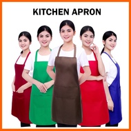 Hang Neck Apron Kitchen Apron Waterproof Oilproof Apron Unisex Pocket Coffee Shop Fashion Apron Cook
