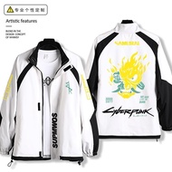 Ready Stock Cyberpunk 2077 Edgerunners Samurai Band Jacket Men Loose Fit Casual Outerwear