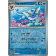 Vaporeon - 134/165 - Holo Rare Reverse Holo Scarlet & Violet 151 Reverse Holo Singles