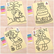 [SG SELLER] Kids Birthday Goodie Bag Sand Art and Scratch Art fun activities art and craft Childrens day